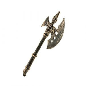 Chaks Hache Viking 15X43.5CM Or - Accessoire de déguisement - Cosplay pour Halloween - Thême(s) :