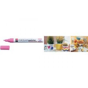 Marabu 012331033 - Marqueur porcelaine fin "Porcelain Painter", rose