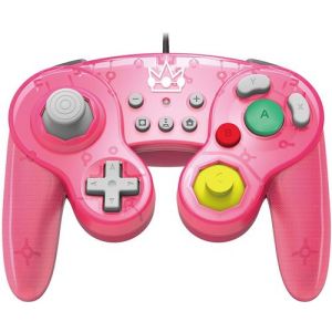 Image de Hori Manette Nintendo Switch filaire Smash Bros Battle Pad Super Mario Peach Rose