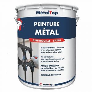 Peinture Metal - Bleu gris - RAL 5008 - Pot 15L