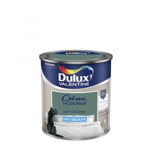 Dulux Valentine Peinture Crème De Couleur Mat Vert Céladon 0.5 L