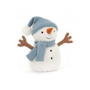 Jellycat Sammie snowman - h : 22 cm x l : 13 cm