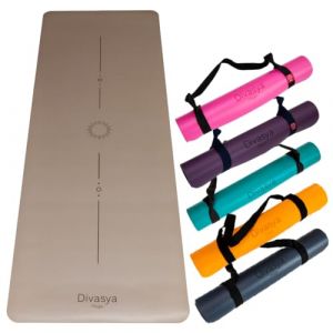 DIVASYA Yogamatte aus Eco-PU & Naturkautschuk