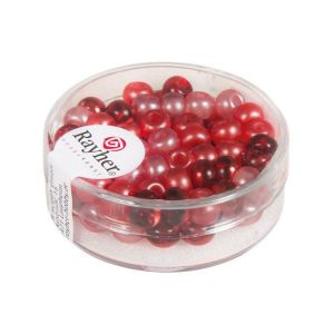 Rayher 14799404 M&eacute;lange de perles avec grand trou Turquoise &Oslash; 5,5 mm