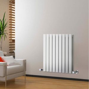 Image de Hudson Reed Radiateur design horizontal Delta 63,5 cm x 63 cm x 4,5 cm