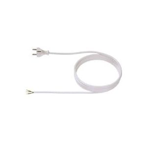 Bachmann SCHUKO ANSCHLUSSLEITUNG, BLANC, LANGE 1,5M - H03VV-F3G0,75, SCHUTZKONTAKT ZULEITUNG 1,5M BLANC H03VV-F 3G0.75MM&sup2; -UNVER