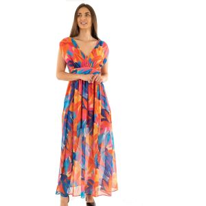 Morgan Robe longue droite imprimée multicolore femme - Taille 40