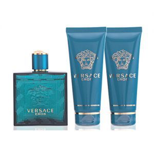Versace Eros - Coffret eau de toilette, gel douche et baume après-rasage