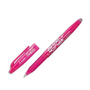 Pilot 12 stylos roller Frixion encre rose (0,4 mm)