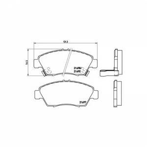 Brembo 4 plaquettes de frein P28024