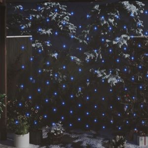 VidaXL Filet lumineux bleu de No?l 3x2 m 204 LED Int?rieur/ext?rieur