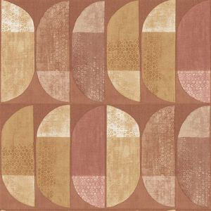 Profhome Papier peint à motifs graphiques 375317 papier peint intissé légèrement texturé avec un dessin graphique mat orange jaune blanc crème 5,33