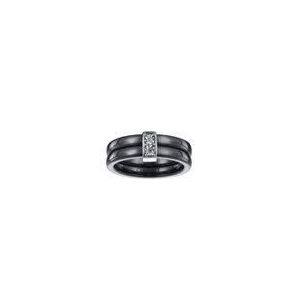 Ceranity 18/0002 N - Bague céramique et diamants pour femme