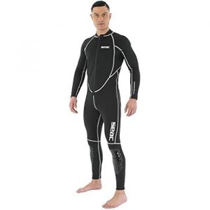 SEAC Carezza Man Combinaison monopièce en néoprène doublé de 2mm Men's, Noir, L