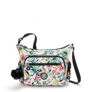 Kipling Gabbie S Petit Sac à Bandoulière, Cocktail Floral (Orange)