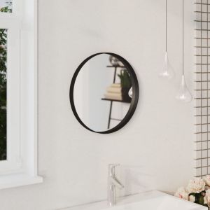 VidaXL Miroir mural Noir 40 cm