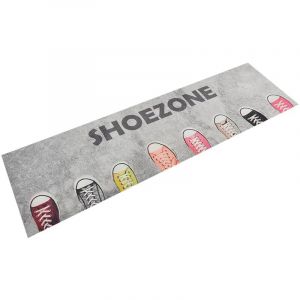 Image de VidaXL Tapis de cuisine lavable Tapis Salon impression shoezone 45x150 cm velours - Multicolore