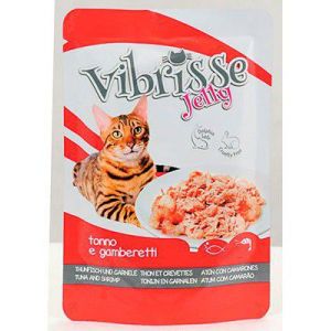 Croci Vibrisse Thon Et Crevettes En Gélatine Sachet 70 Gr 100 Gr