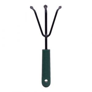 MonMobilierDesign LITTLE Cultivateur 3 dents outil à main de jardinage avec manche court