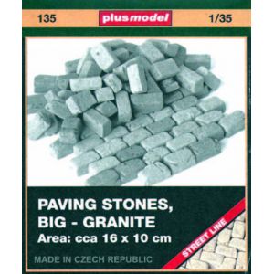 Plus Model Pflastersteine, Gro&szlig;, Granit - 1:35e