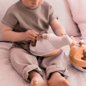 L'hélicoptère de bain mr renard, made in france en matière recyclée, milk