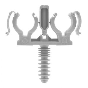 Ram 100 CLIPEO Double GRIS - Fixation pour tube IRL &Oslash;20