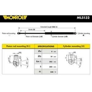 Image de Monroe V&eacute;rin de hayon ML5132 d'origine