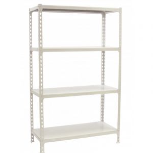 Image de Étagère métallique blanche 4 niveaux Simonclick Megaplus SimonRack