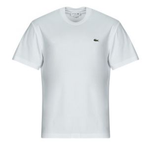 Lacoste Pour homme. T-shirt ? coupe classique en tricot de coton blanc