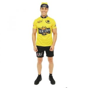 Déguisement Cycliste Jaune Tricard Homme - Taille: L / Xl