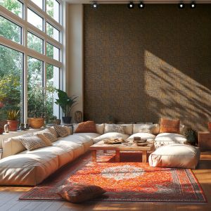 A.S. Creation Pv/int Catir ocre cendrée