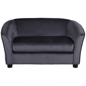 Velvet Canapé 2 personnes pour enfant gris.