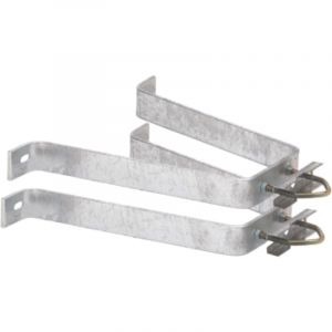 Hdsat PAIRE D'ETRIERS Fixation Murale D&eacute;port 30 cm mat antenne tv tnt sat