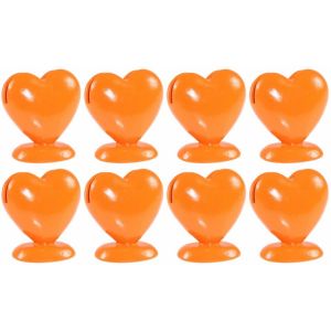 Ruedelafete Boîte de 8 Porte-cartes Coeur en résine 5cm, Pêche