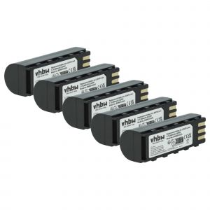 Vhbw 5x Batterie compatible avec Zebra DS3478-DP, DS3478, DS3578-HD, DS3478-SF, DS3578-SR scanner de code-barre POS (2600mAh, 3,7V, Li-ion)