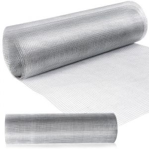 Image de COSTWAY Grillage pour Plantes et Animaux 122 x 127 cm Fer Galvanisé à Chaud Mailles Carrées 15 mm Épaisseur 0,9 mm pour Poulailler