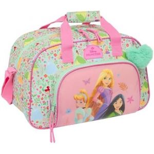 Safta PRINCESAS Disney Bloom - Sac de Sport, Sac à Dos, idéal pour Enfants de différents âges, Confortable et Polyvalent, qualité et résistance, 40 x 23 x 24 cm, Vert d'eau/Rose Clair, M, Décontracté