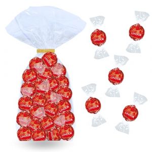 LINDT Assortiment de 40 bouchées LINDOR au chocolat au Lait Fondant 500 g de Chocolats à Partager entre Amis ou en Famille