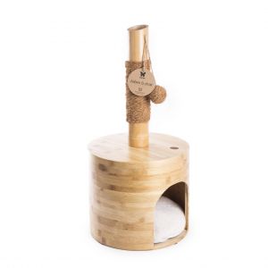 Martin Sellier Arbre à chat bambou cabane