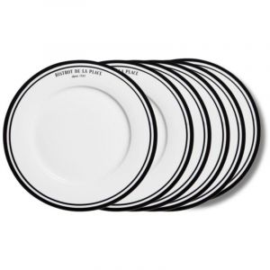 Table passion Assiette à dessert Bistrot 21 cm (lot de 6)