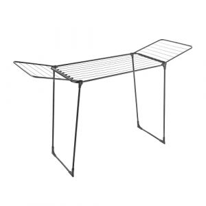 Metaltex Séchoir à rabats + porte-chaussettes HYDRA noir - 107x56x5 cm