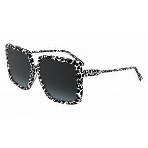 Karl Lagerfeld Femme KL6187S 016 Lunettes de soleil Acétate Noir Carré Normale