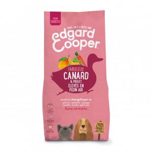 Edgard & Cooper Croquettes Canard et Poulet frais sans c&eacute;r&eacute;ales Chiot 12 kg