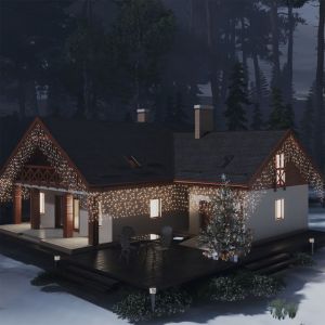 VidaXL Rideau lumineux à glaçons LED 10 m 400 LED Blanc chaud