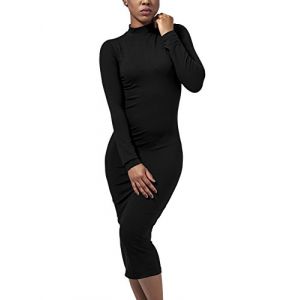 Image de Urban classics Robe Robe stretch col roulé Noir - Taille EU S,EU M,EU L,EU XL,EU XS