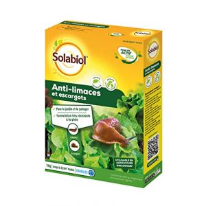 Solabiol SOLIMA1000 | Anti-limaces et escargots | Etui 1 KG | pour Le Jardin et Le Potager | Grande résistance à la Pluie | Utilisable en Agriculture Biologique