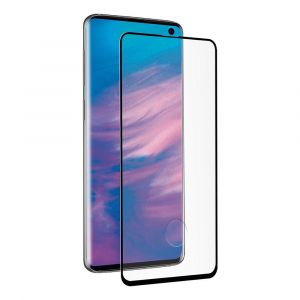 Muvit Tempered Glass Screen Protector Samsung Galaxy S10e One Size Clear / Black - Clear / Black - Taille One Size