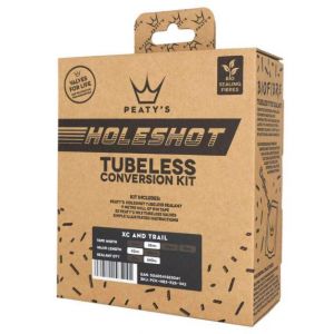 Peaty's Kit de Conversion de Roue sans Chambre à air (25 mm Urban) Unisexe, Noir, 25mm XC & Trail
