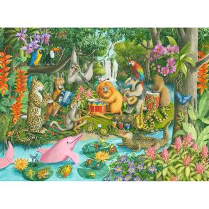 Ravensburger Puzzle 100 pièces XXL : L'orchestre des animaux