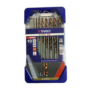 Tivoly Coffret forets métaux Furius 10 pièces D1 à 10mm - 11454170004